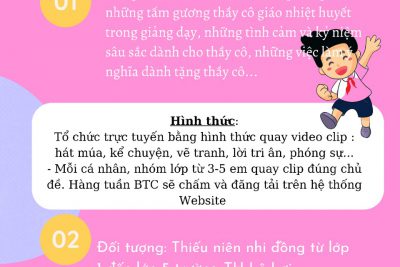Hoạt động chào mừng ngày Nhà giáo Việt Nam 20/11/2022 Hoạt động chào mừng ngày Nhà giáo Việt Nam 20/11/2022